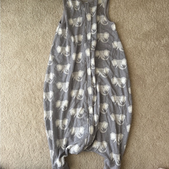 Other - Gray Bow Print Kids Sleep Sack - Soft Sleeveless Pajama
